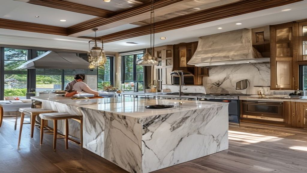 Bespoke luxury kitchen islands to upgrade mansion kitchen spaces
