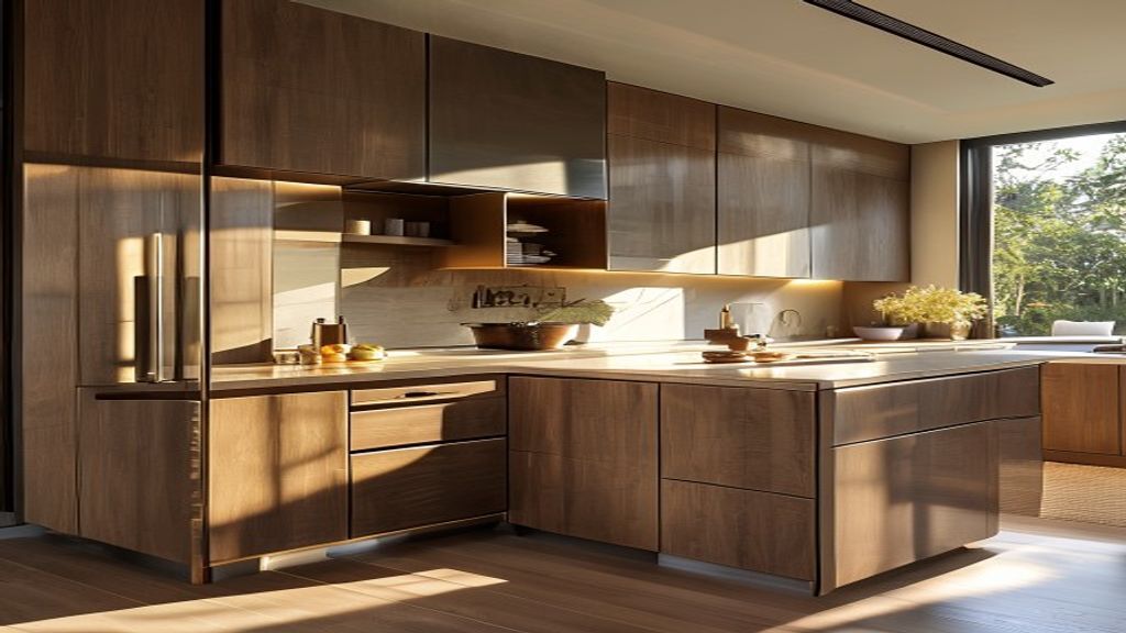 Elegant custom European kitchen cabinets upgrading your villa's heart of the home